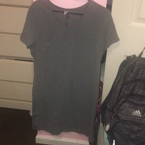 plain gray t-shirt dress
